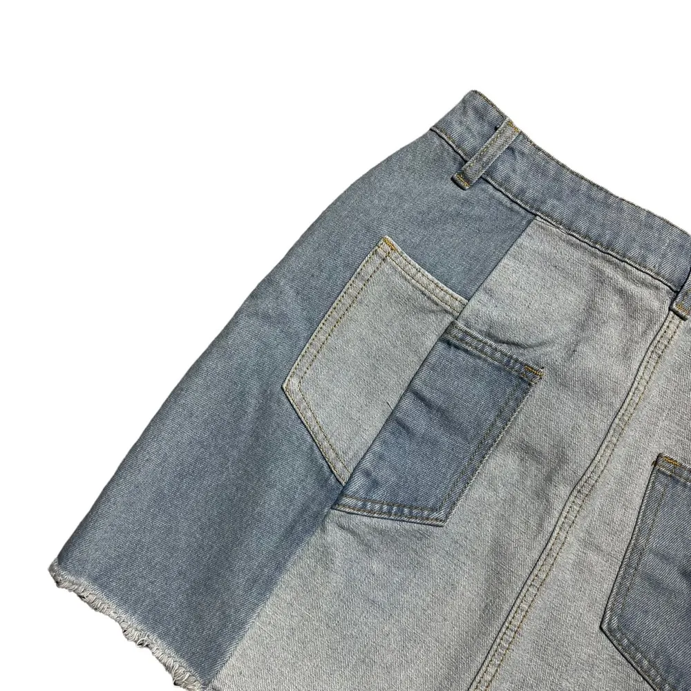 Chelsea & Violet Denim Patchwork Mini Skirt 25 - Image 6