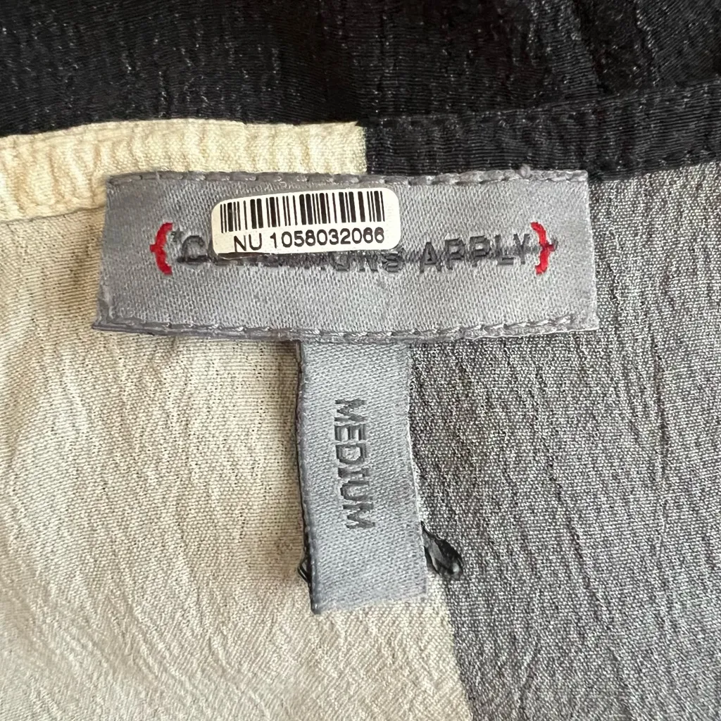 Conditions Apply Womens Avimaria Colorblock Black White Slip Sundress Maxi Dress - Image 5