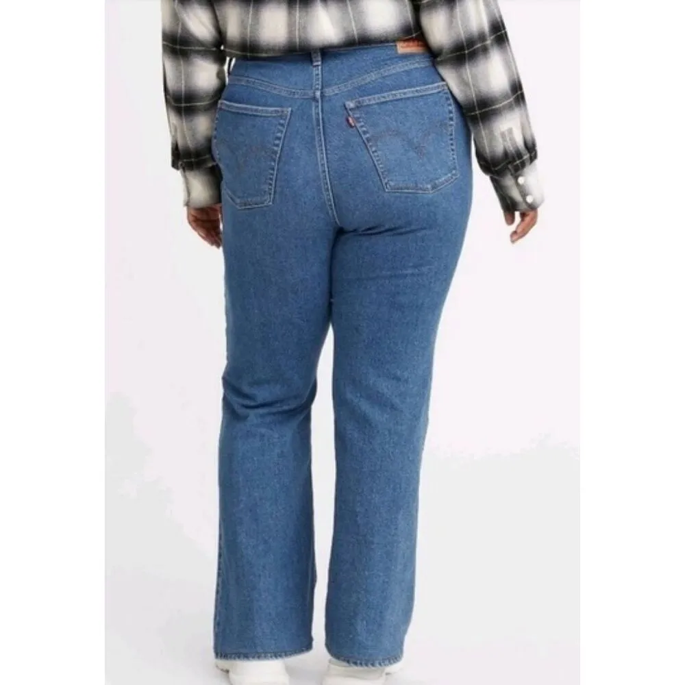 Levi's Levi’s ribcage bootcut button fly jeans medium wash 24w - Image 2