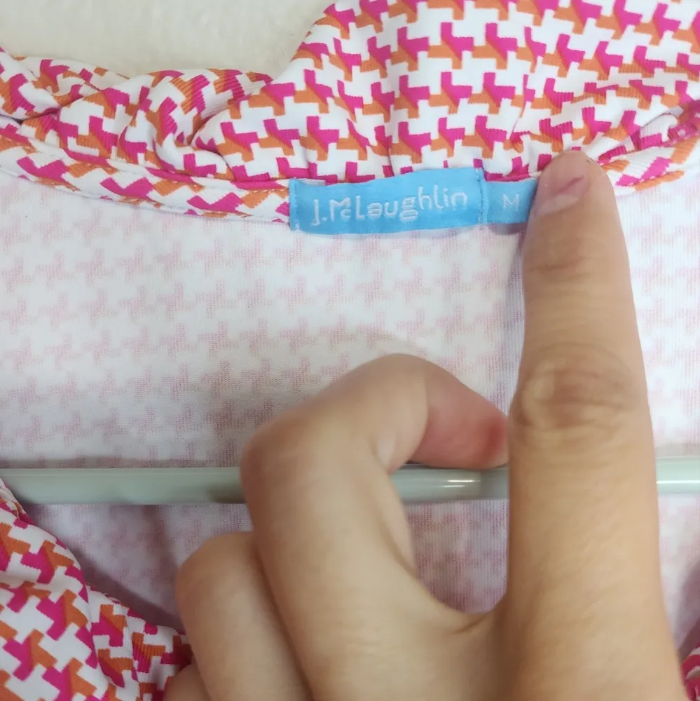 J. McLaughlin Durham Ruffle Geometric Catalina Cloth Top - Image 2