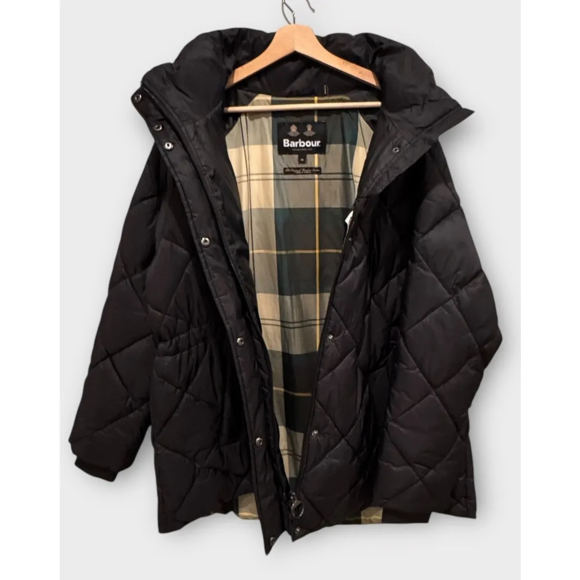 Barbour  Hoxa Quilted Puffer Jacket Plus Size 1X - Image 3