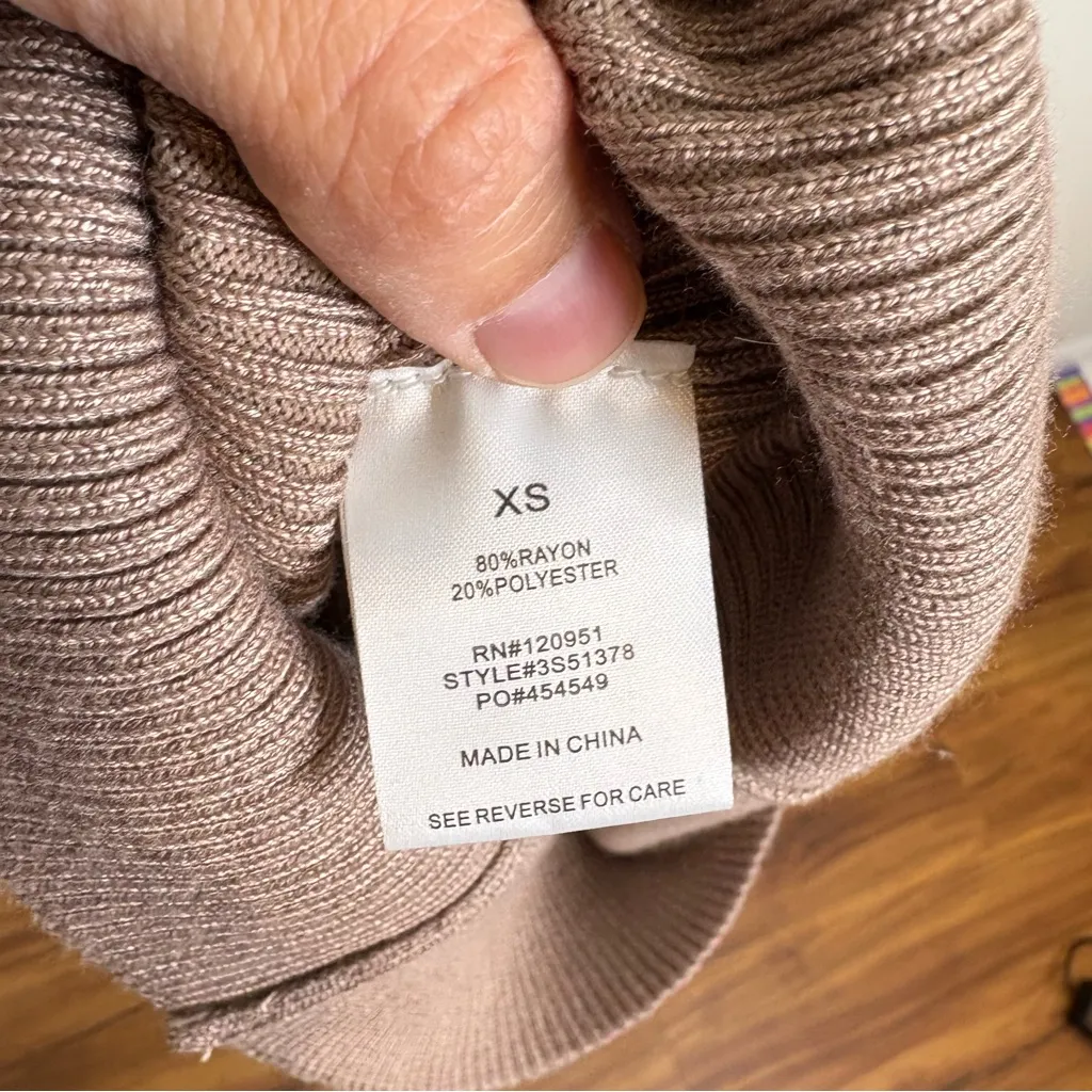 Olive & Oak By Anthropologie Brown Sleeveless Ribbed Midi Dress Size XS - Image 4