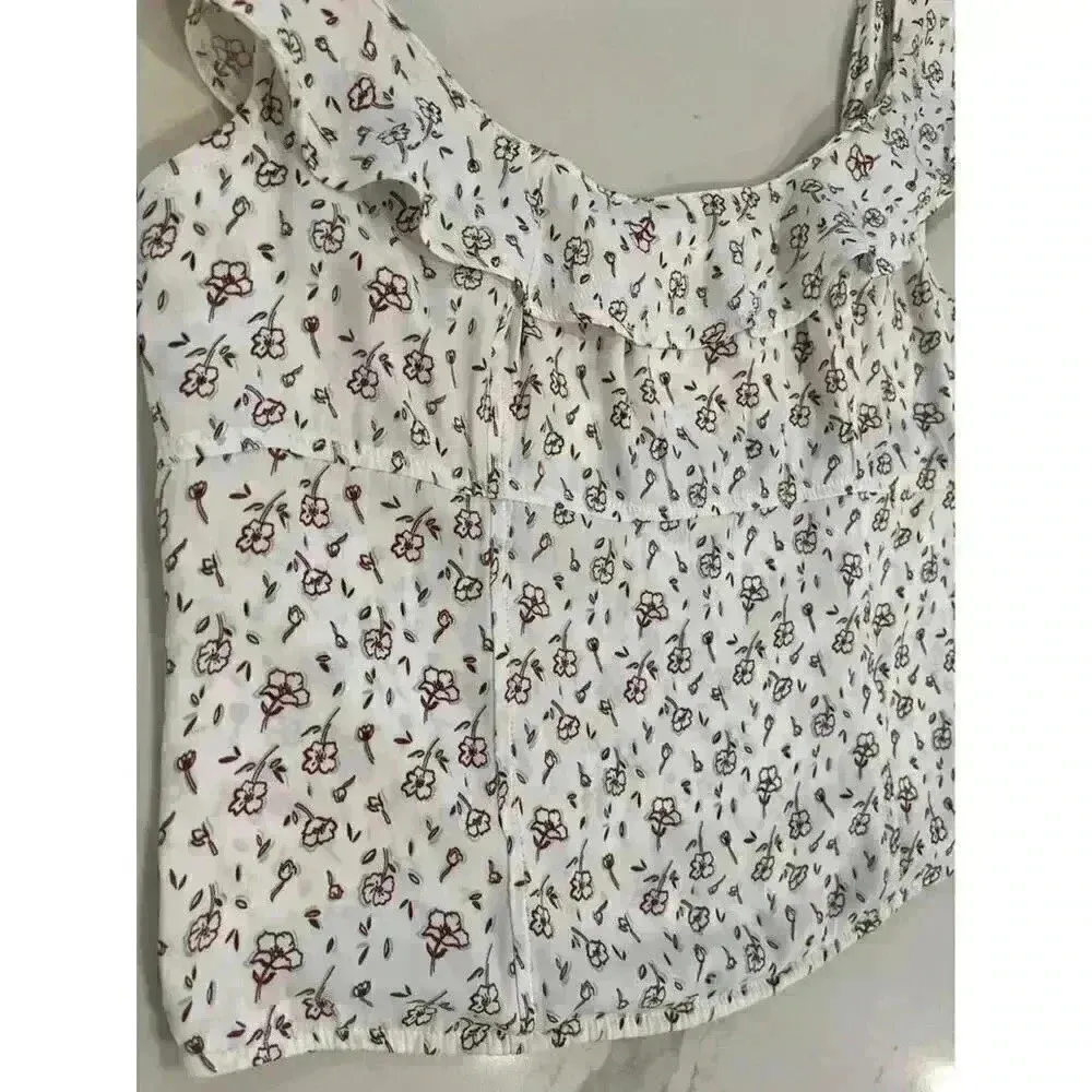 Free People Stay with You Satin Smocked Tank Top Women’s Medium - Image 3