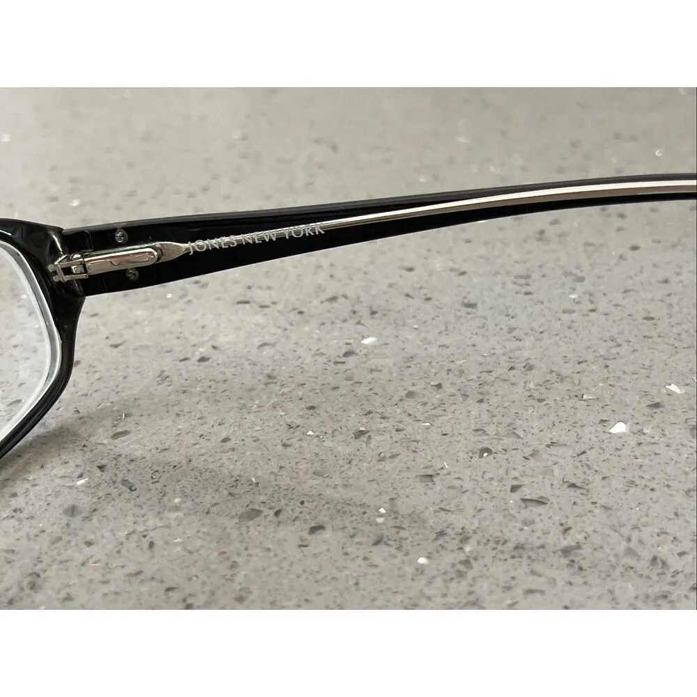 Jones New York Eyeglasses FRAMES ONLY J734 Black full rim 52-16-140 womens - Image 3