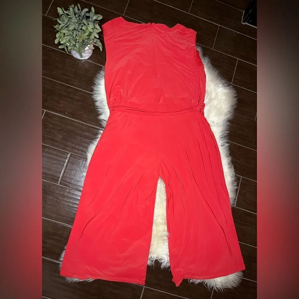 Lauren Ralph Lauren orange wide legged jumpsuit sz 2X - Image 5