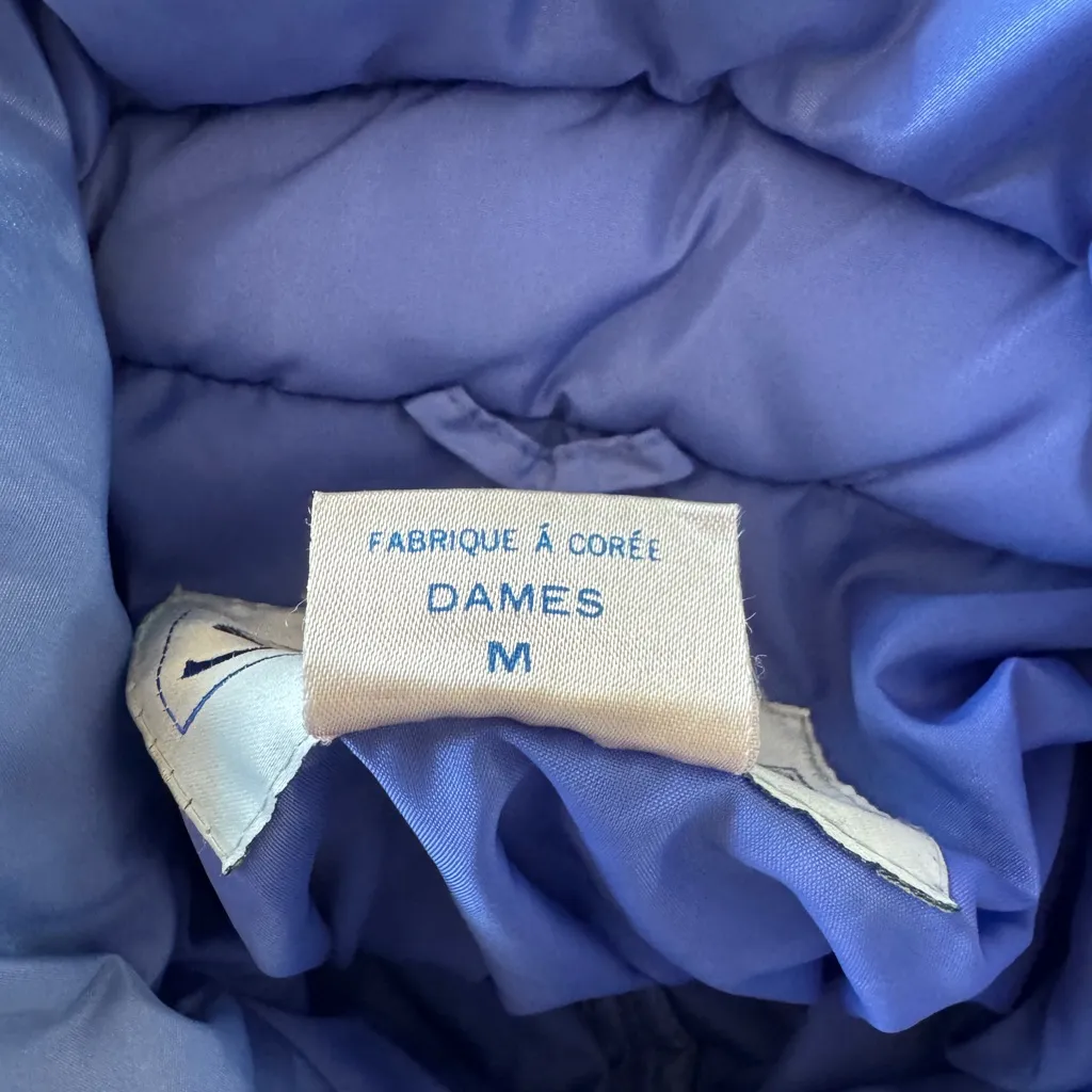 Vintage ‘80s Skyr Gray, Purple & Pink Full Zip Insulated Puffer Ski Jacket Gray Size M - Image 9