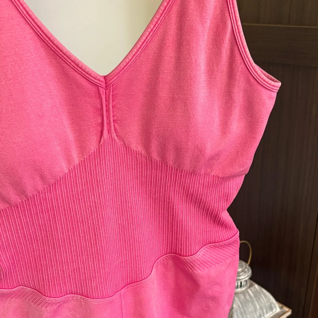 JoyLab  Washed Pink Athletic Romper - Image 3