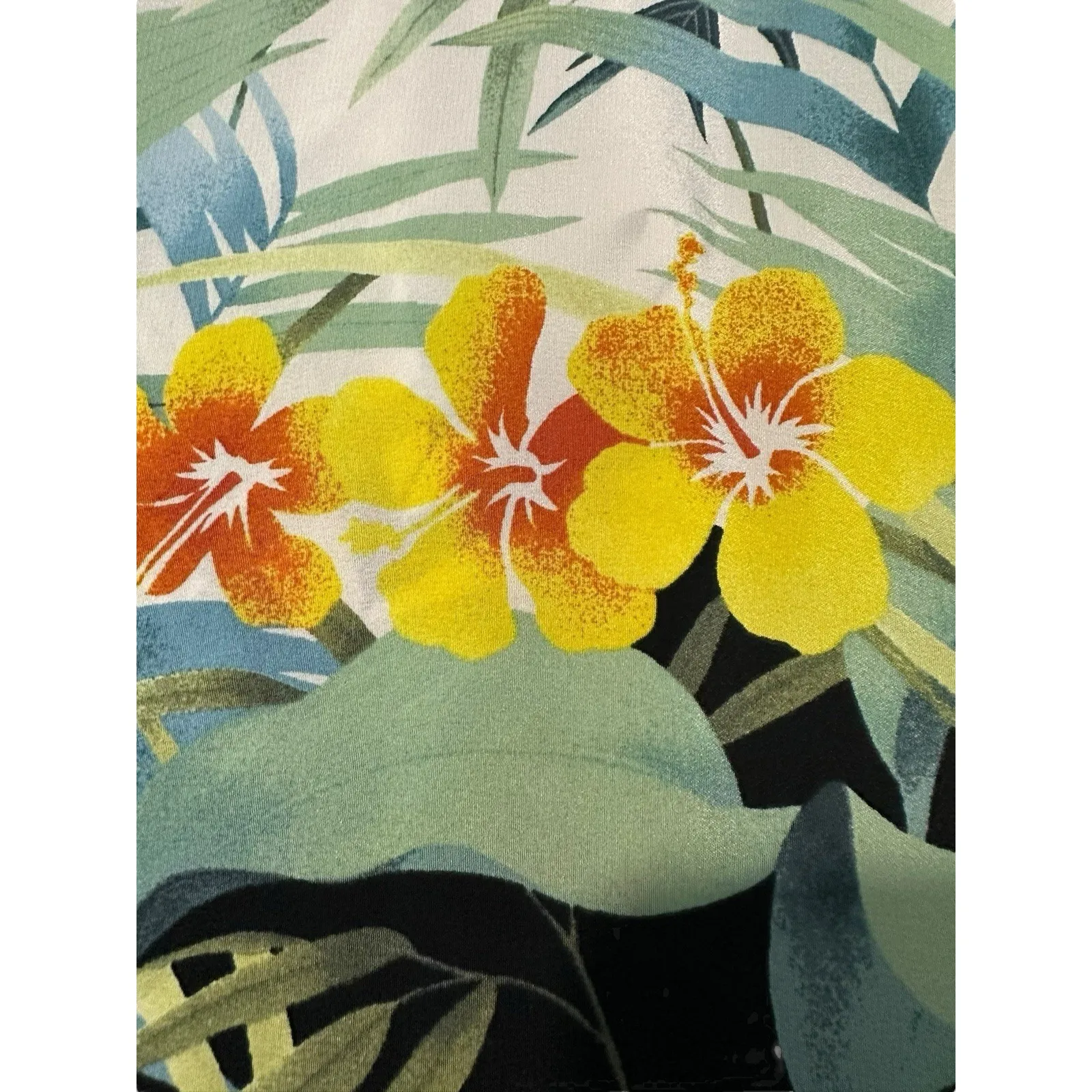 Tommy Bahama‎ 100% Silk Floral Garden Top Medium Tropical Shirt Hawaii #HH9-1 - Image 5