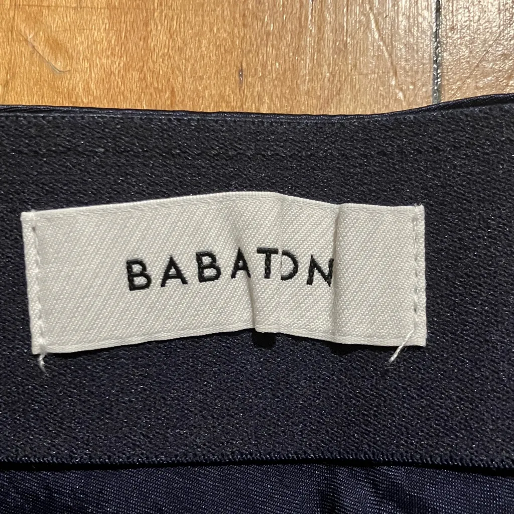 Aritzia Babaton Black Satin Slip Mini Skirt - Image 3