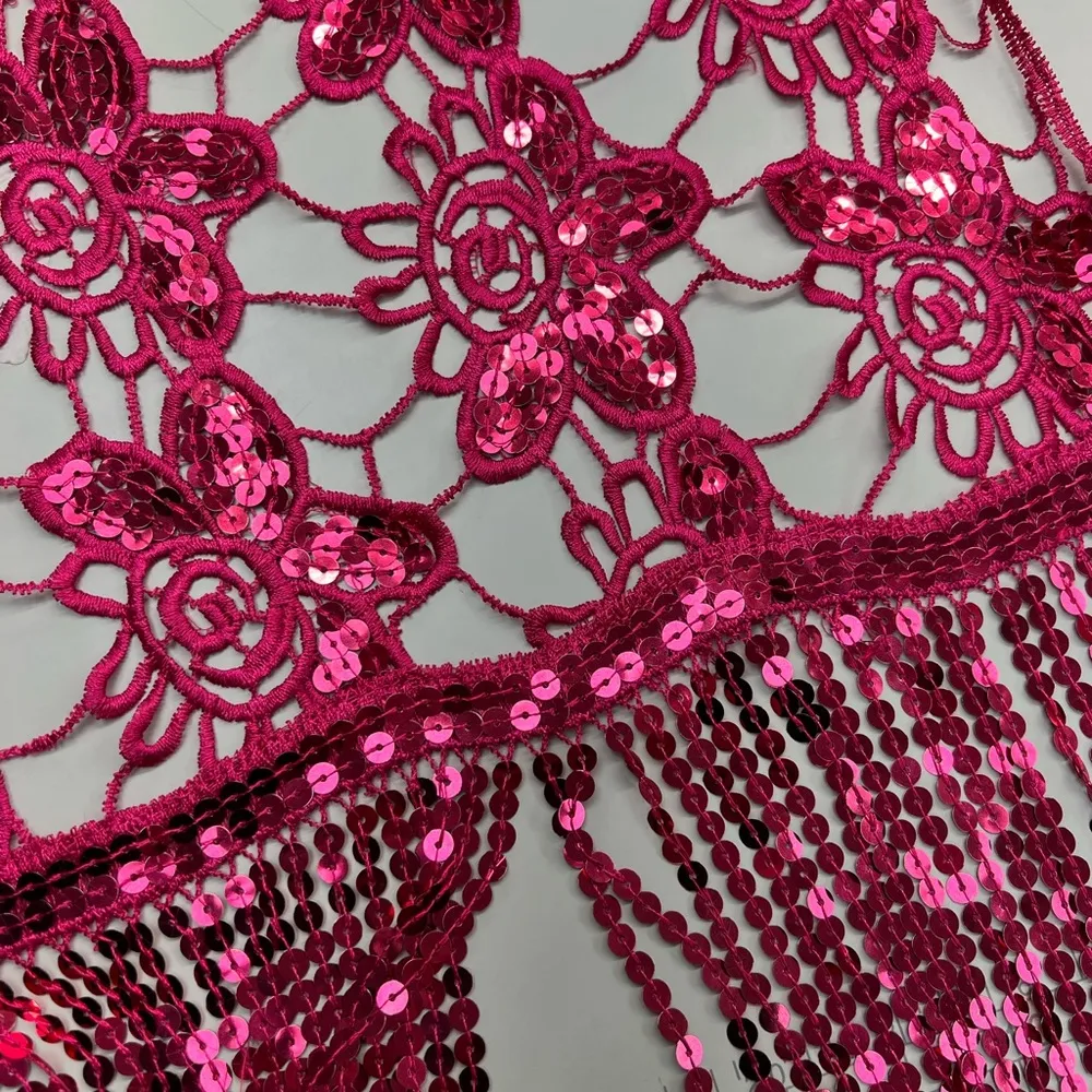 Hot Pink Faux Fur Coat M Size M - Image 15