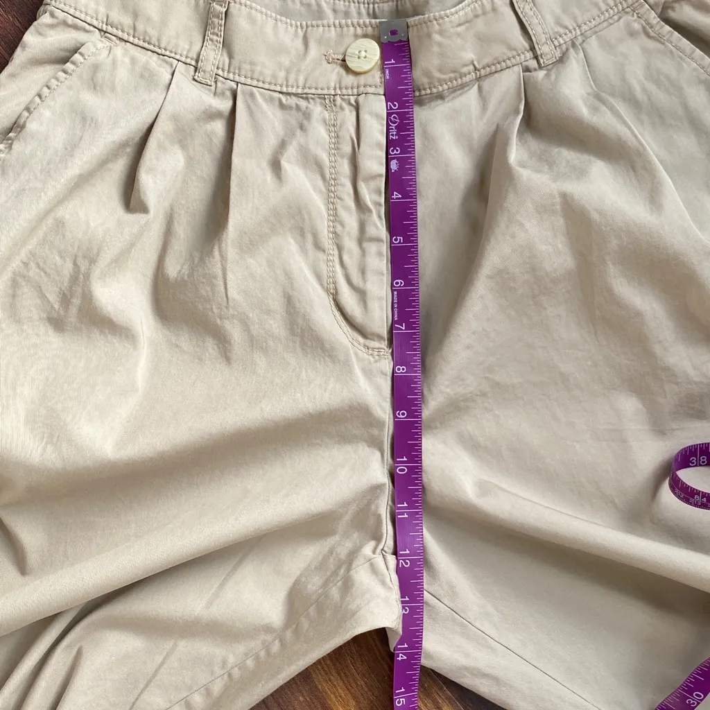 LOFT 100% Cotton Wide Leg Extra High Waist Pleated Lightweight Trousers - Image 5