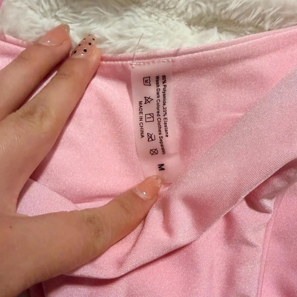 Pink Bikini Bottoms with Pearls - Image 5