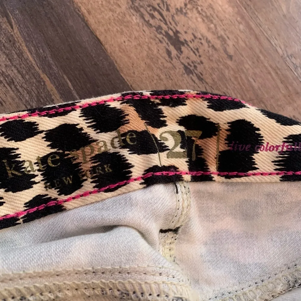 Kate Spade leopard Women's Jeans size 27 NWOT Broome Street - Image 7