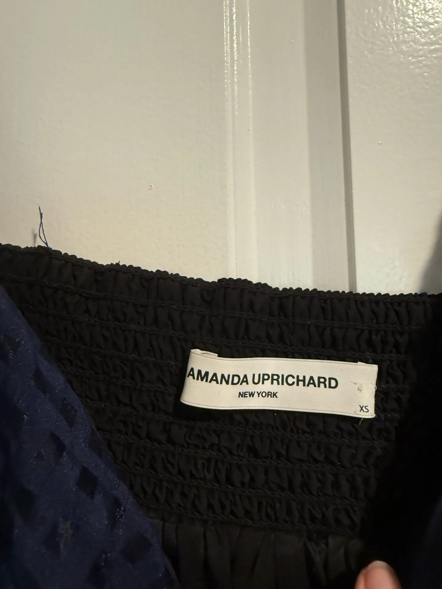 Amanda Uprichard Sicily Mini Dress in Navy - Image 5