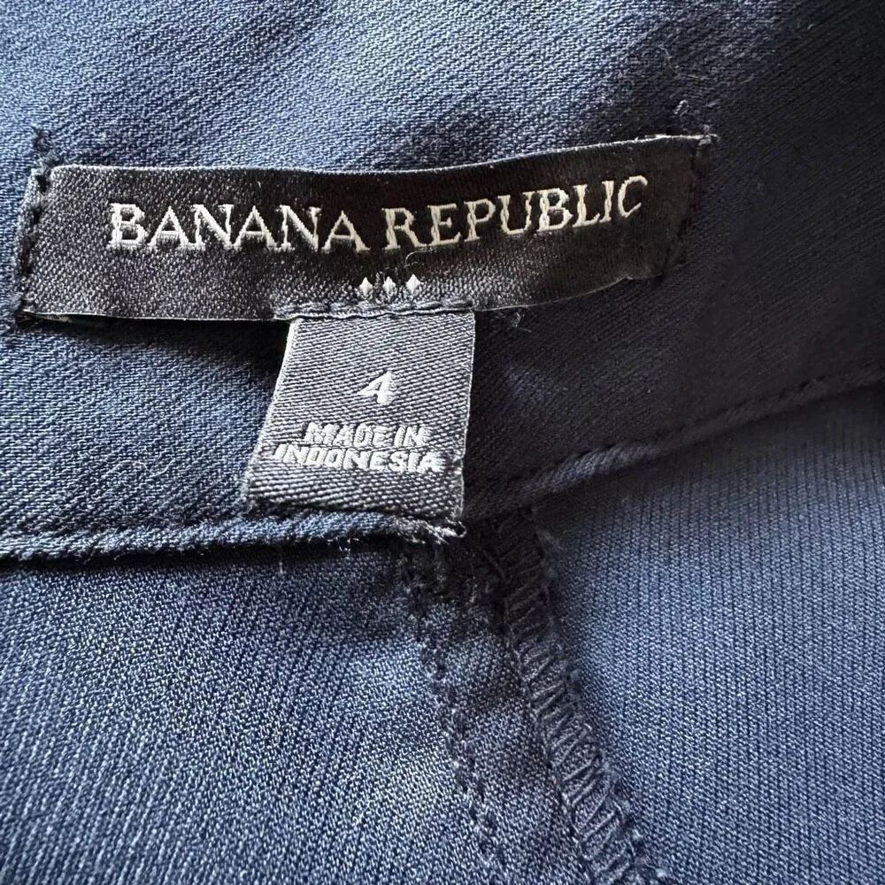 Banana Republic Navy Utility Tie-Waist Pencil Skirt - Image 6