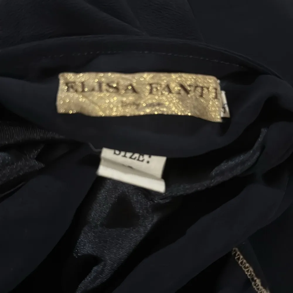 Elisa Fanti Skirt Italian Designer IT 48 US XL See Measurements Navy Boho Blue - Image 10