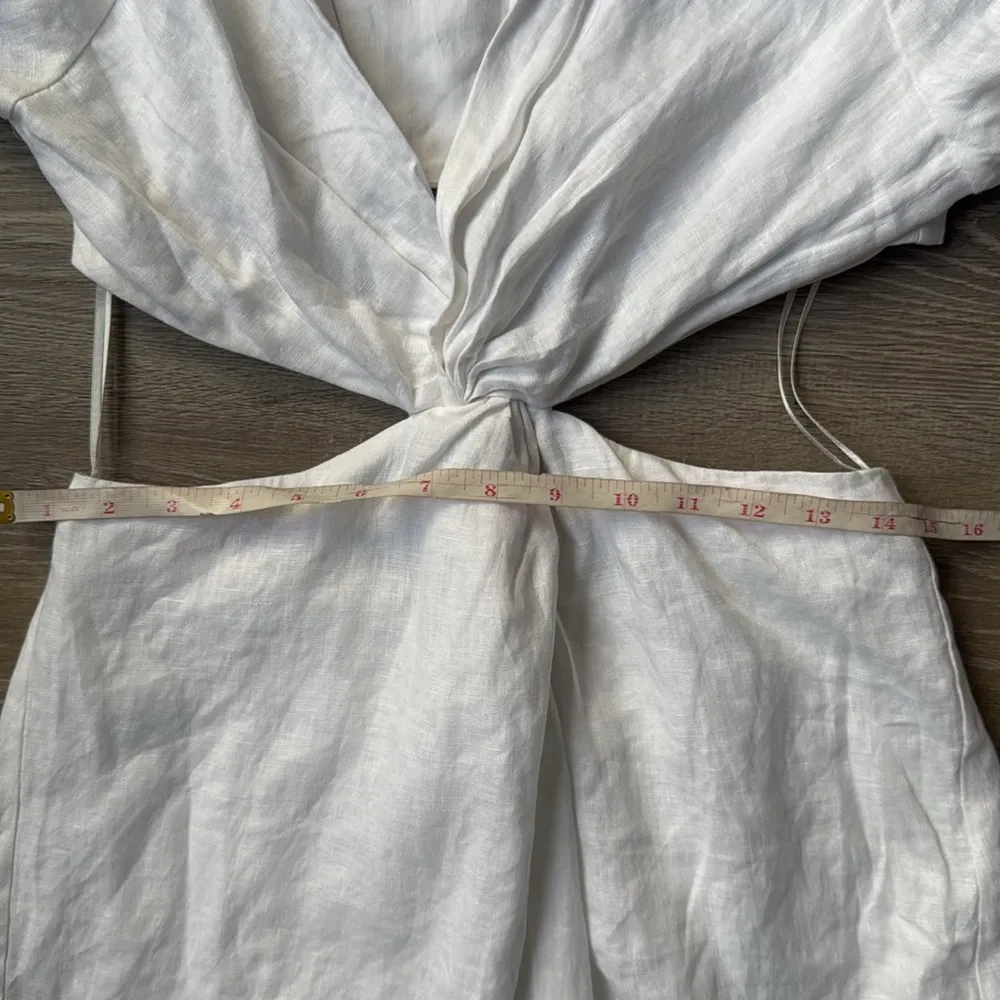 NEW Dissh TINA WHITE TWIST MIDI DRESS 6 - Image 10