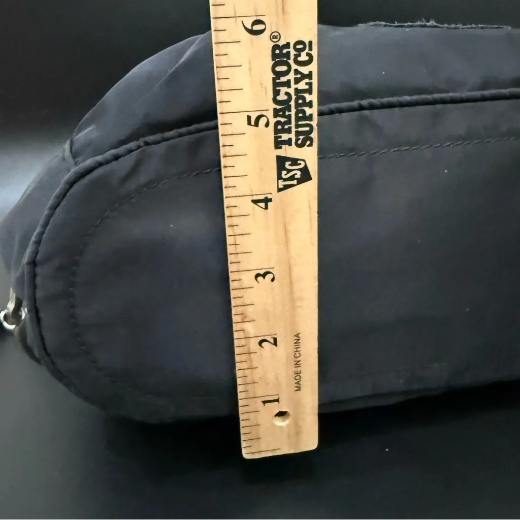 LIEBESKIND BERLIN Naomi Black Nylon & Leather Slouchy Crossbody Handbag - Image 9