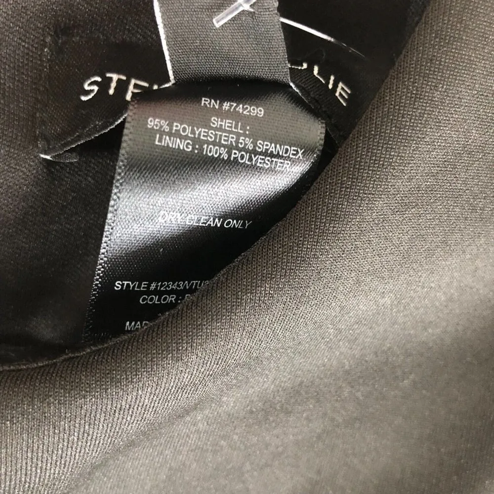 Stella & Julie Sheath Dress Sleeveless Cutouts Stretch Black Size 4 - Image 4