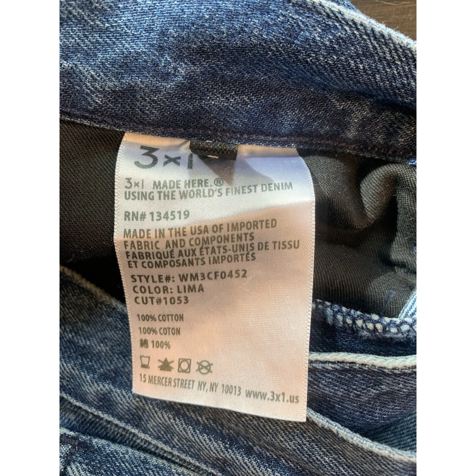 3X1 NYC Stella Jeans Womens 28x27 Dark Wash Fringe Raw‎ Hem Denim Made In USA Blue Size 28 - Image 6