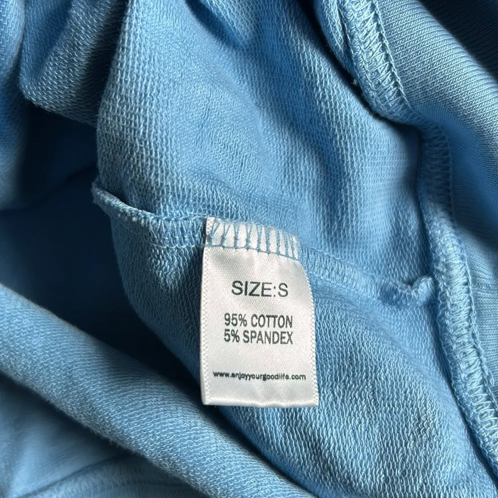 Good life blue cropped hoodie - Image 7