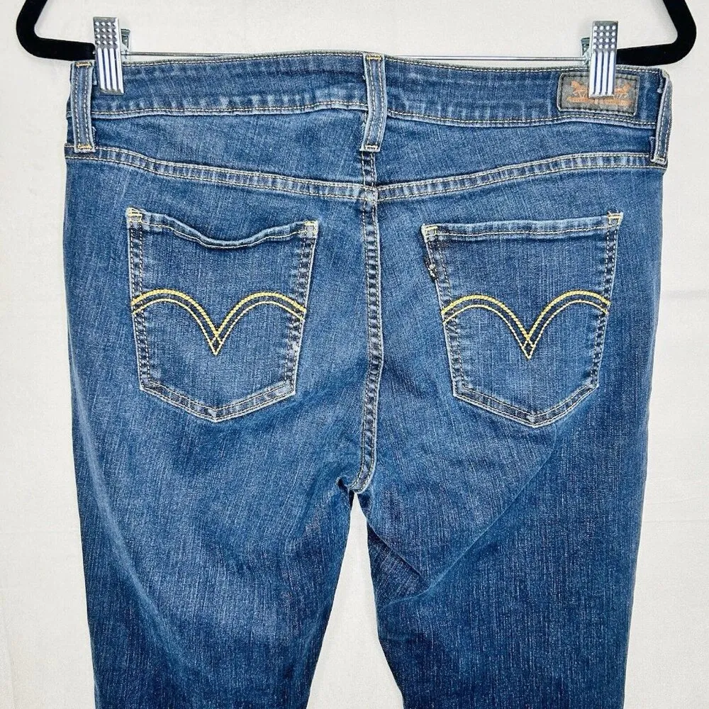 Levi's Women Denim Tapered Ankle Legging Size 32 x 29 Cotton Blend Stretch - Image 7