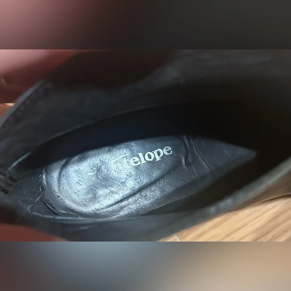 Antelope Black Women's Ankle heeled booties leather Eu 39. US 8.5-9 - Image 8