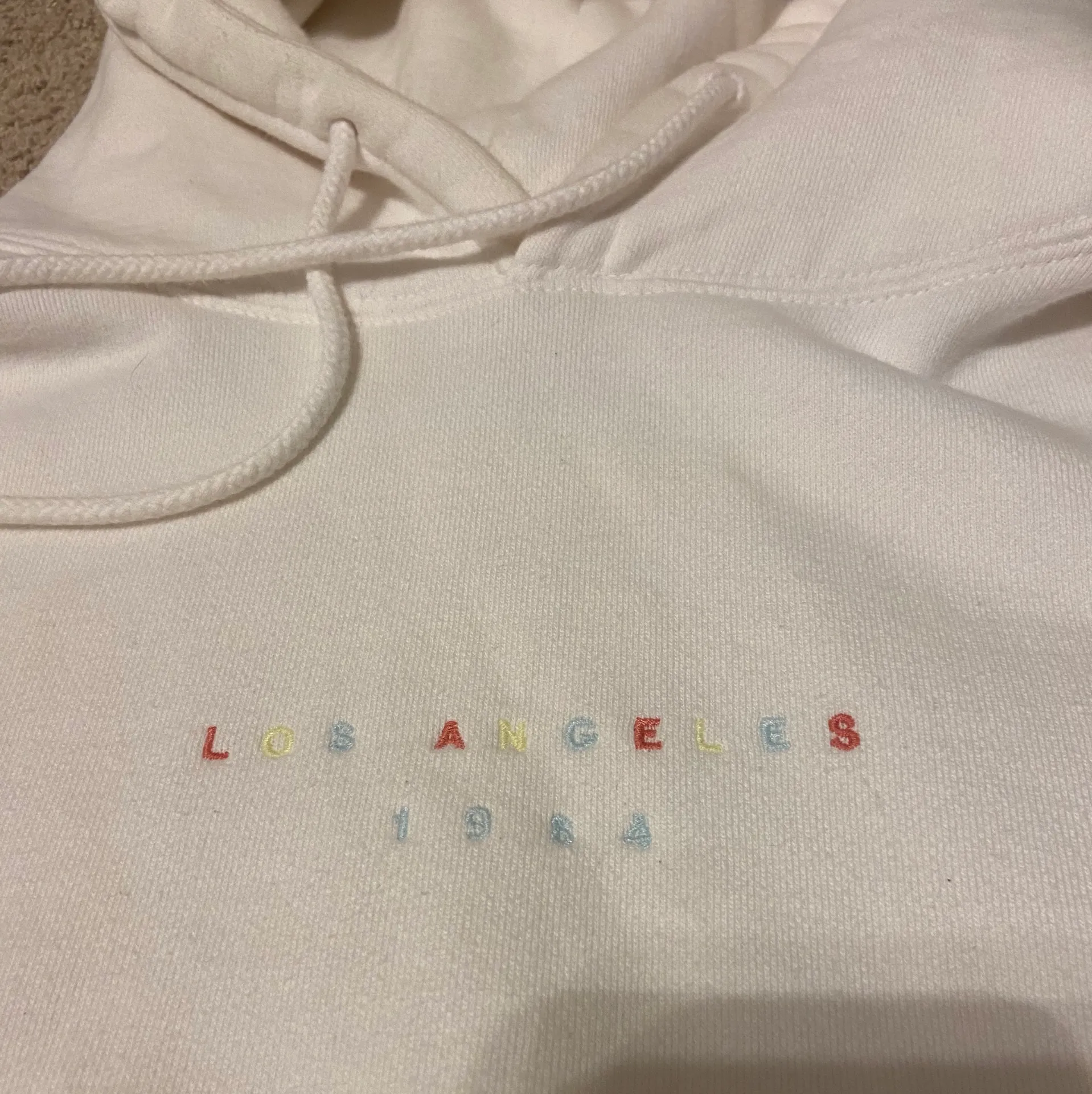 Brandy Melville los angeles embroidered hoodie - Image 3