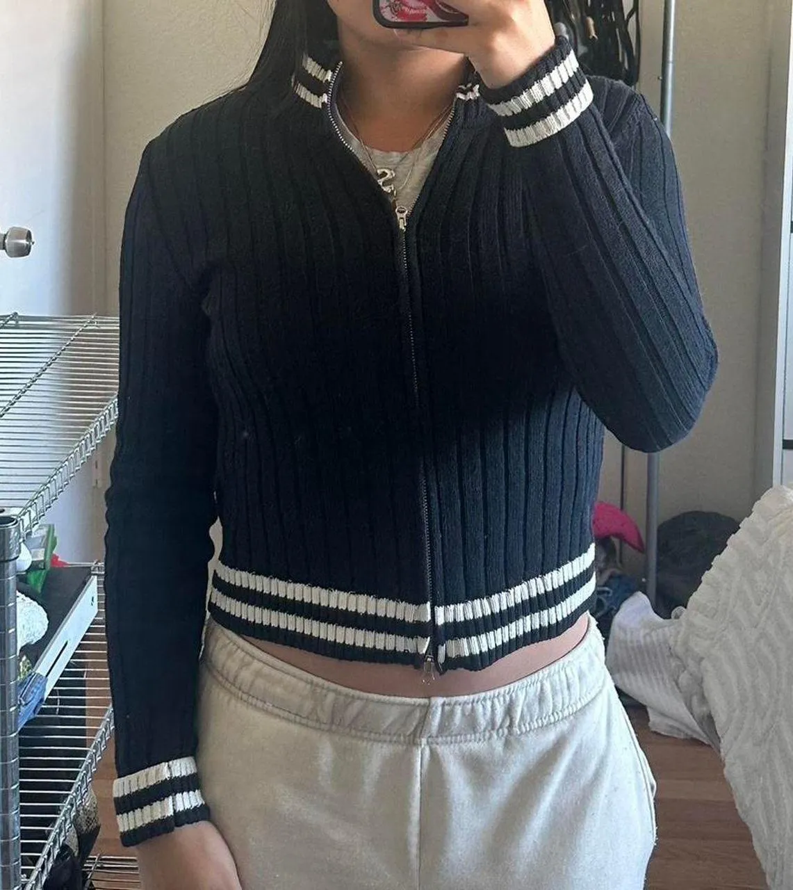 Varsity Knit Jacket - Image 4