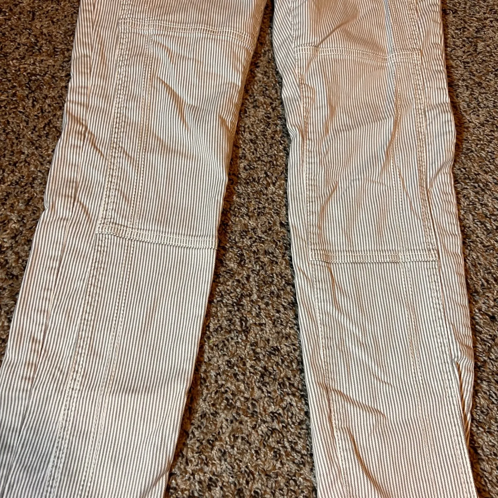 Chico's Women's‎ Size 0(4) Regular Pinstripe Corduroy Utility Style Pants - Image 2