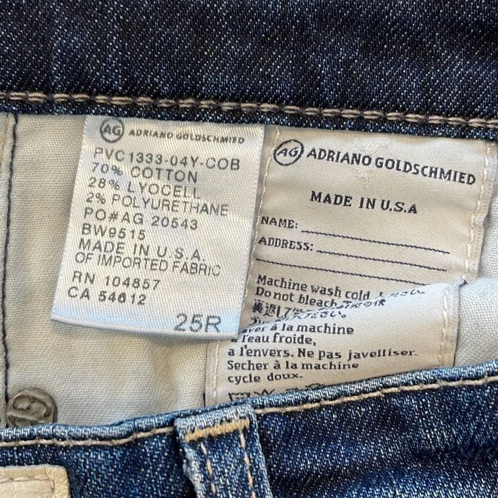 Adriano Goldschmied Women's Stilt Roll Up Cigarette Straight Jeans Blue Size 25R - Image 8