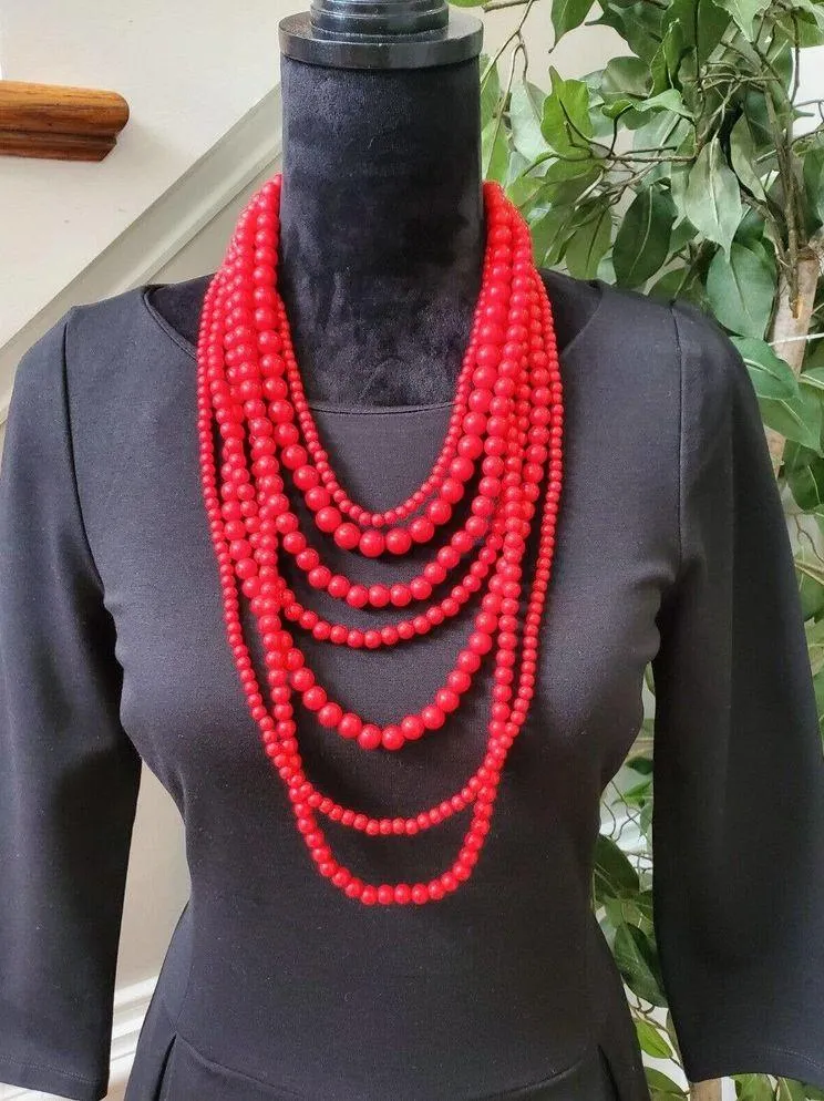 Banana Republic Women's Black Viscose Round Neck Long Sleeve Knee Length Dress 4 - Image 2