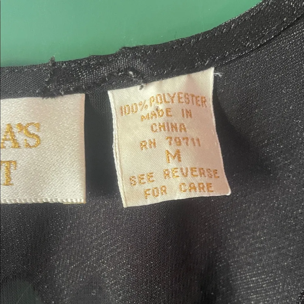 Victoria's Secret Gold Label Women M Sheer Floral Nightshirt Lingerie Sleepwear - Image 3