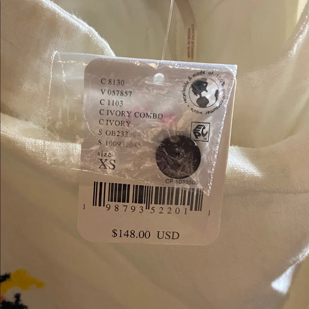 Free People Sightseer Embroidered Linen Set White Size XS - Image 5