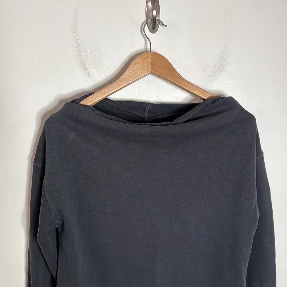 Pilcro Anthro Oversized Tunic Pullover Off shoulder Sweatshirt in grey Size S - Image 3