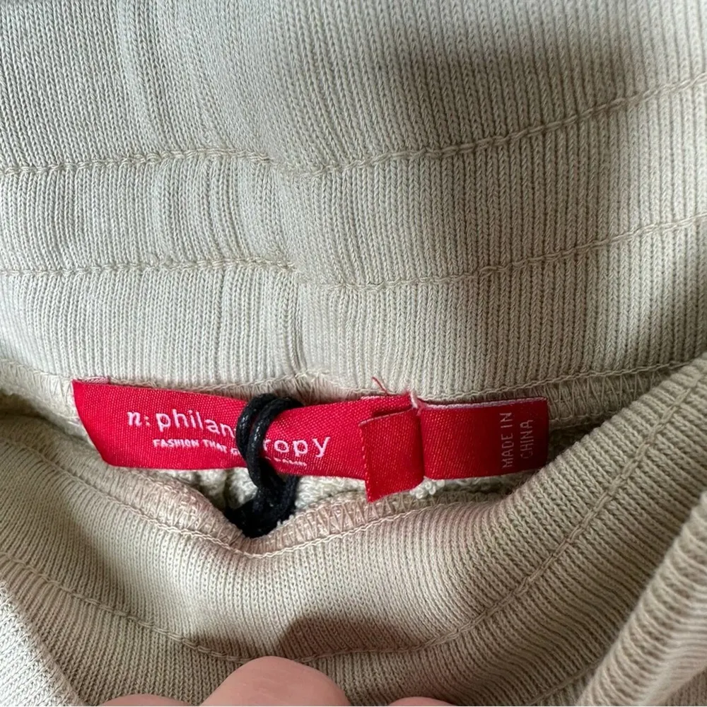 n:PHILANTHROPY Distressed Coco Shorts Bone NWT in XS - Image 4