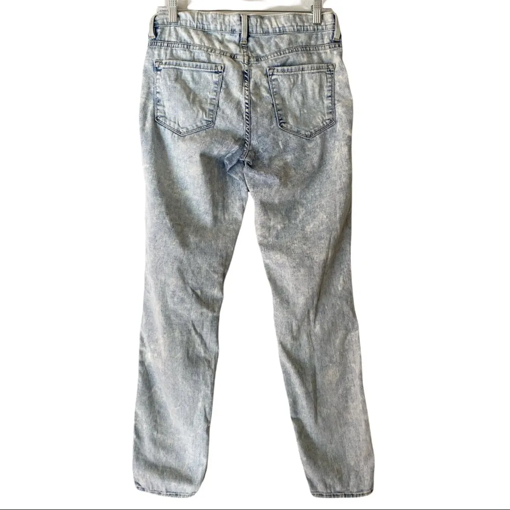 Frame Acid Wash Mid Rise Le Skinny De Jeanne Retro Distressed Jeans Size 28 - Image 2