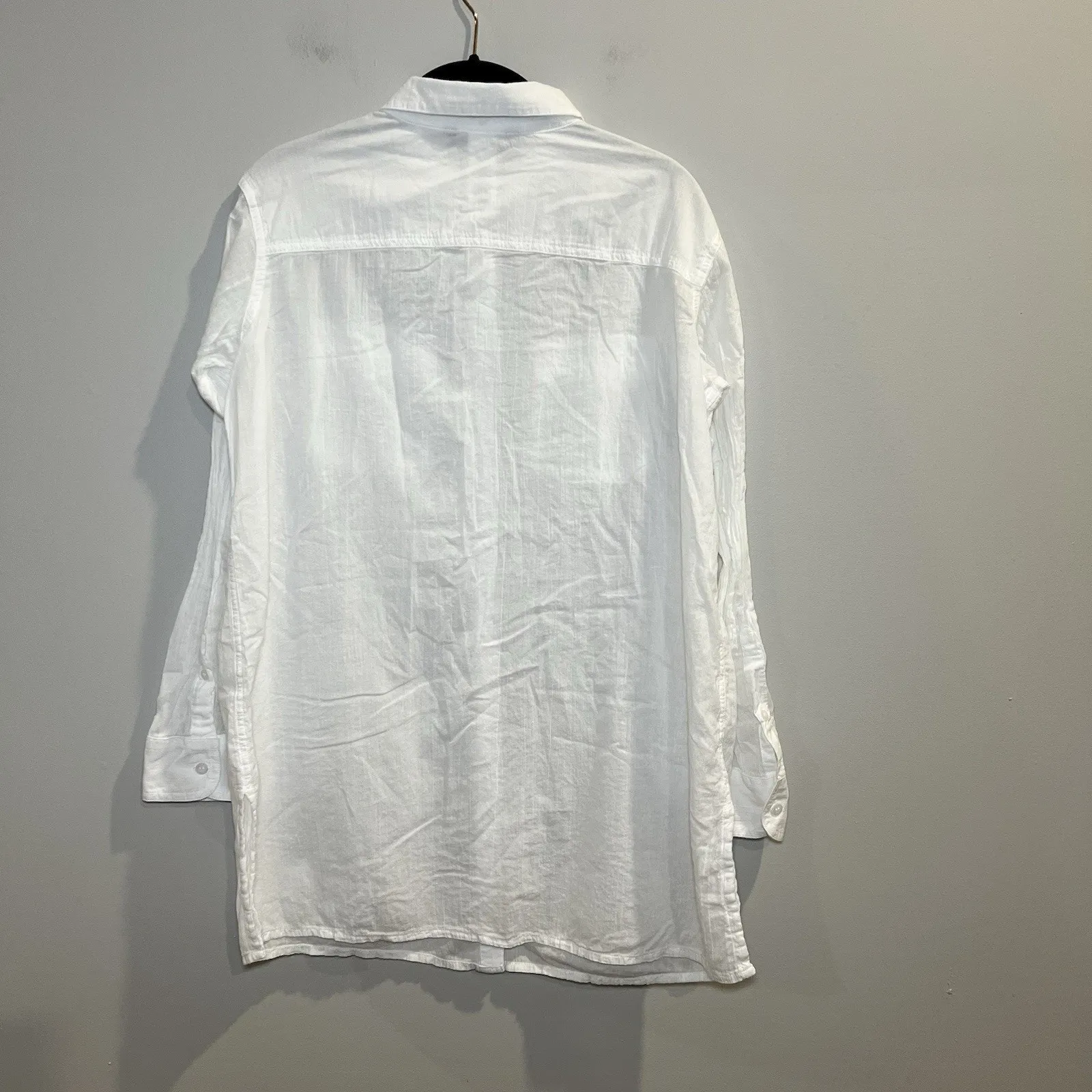Lauren‎ Ralph Lauren White Button Down Long Sleeve Women’s Shirt Size Small - Image 2