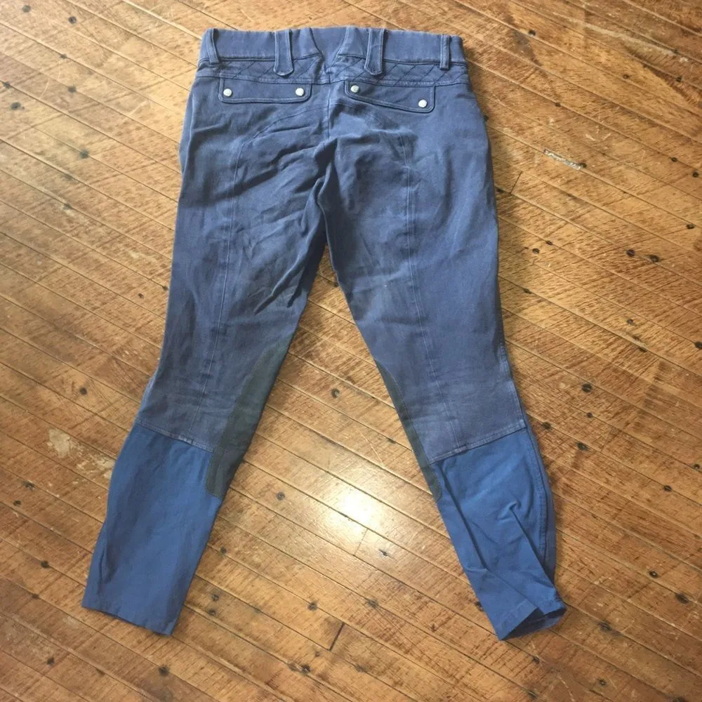 Ariat suede patch navy cropped size 28R Heritage pants - Image 3