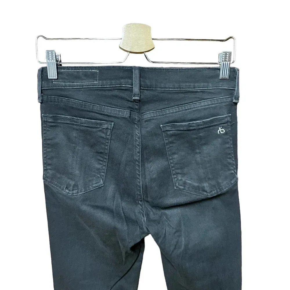 Rag and Bone Nina High Rise Skinny‎ Black Jeans Denim Size 28 - Image 8
