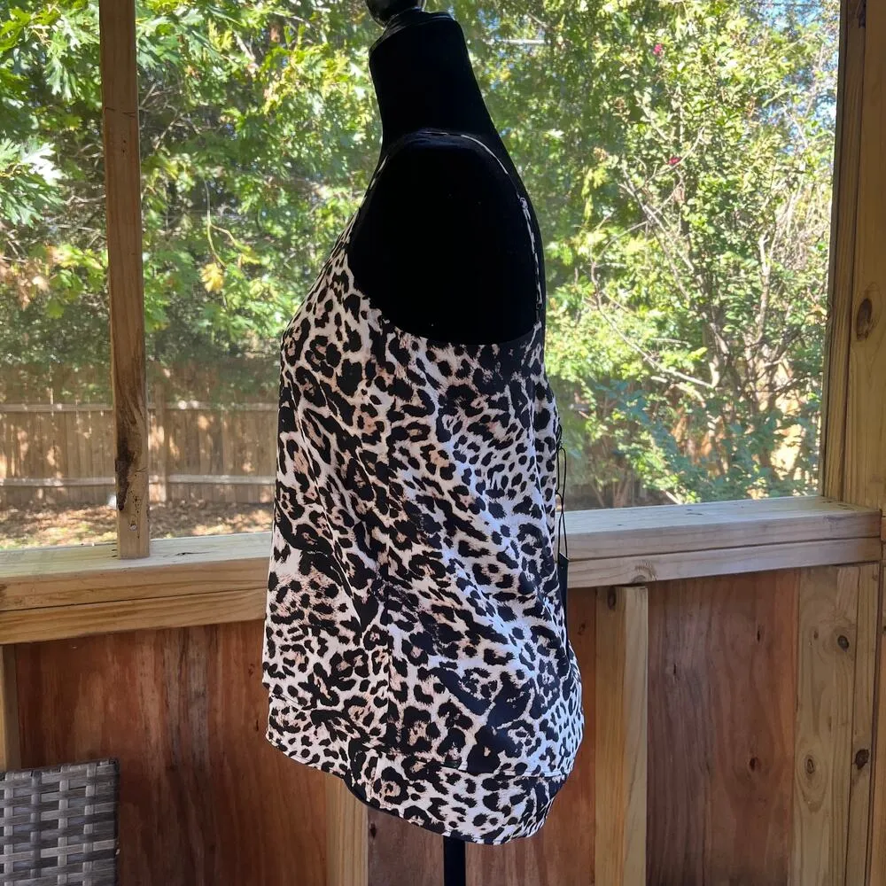 Rachel Zoe Women's Animal Print Layered Cami Top Size S. NEW - Image 3