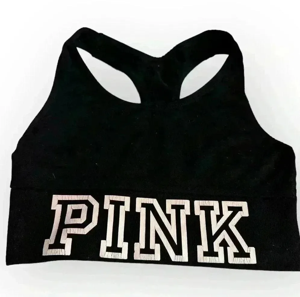 Victoria Secret PINK logo lightly lined bra Size S - Image 3