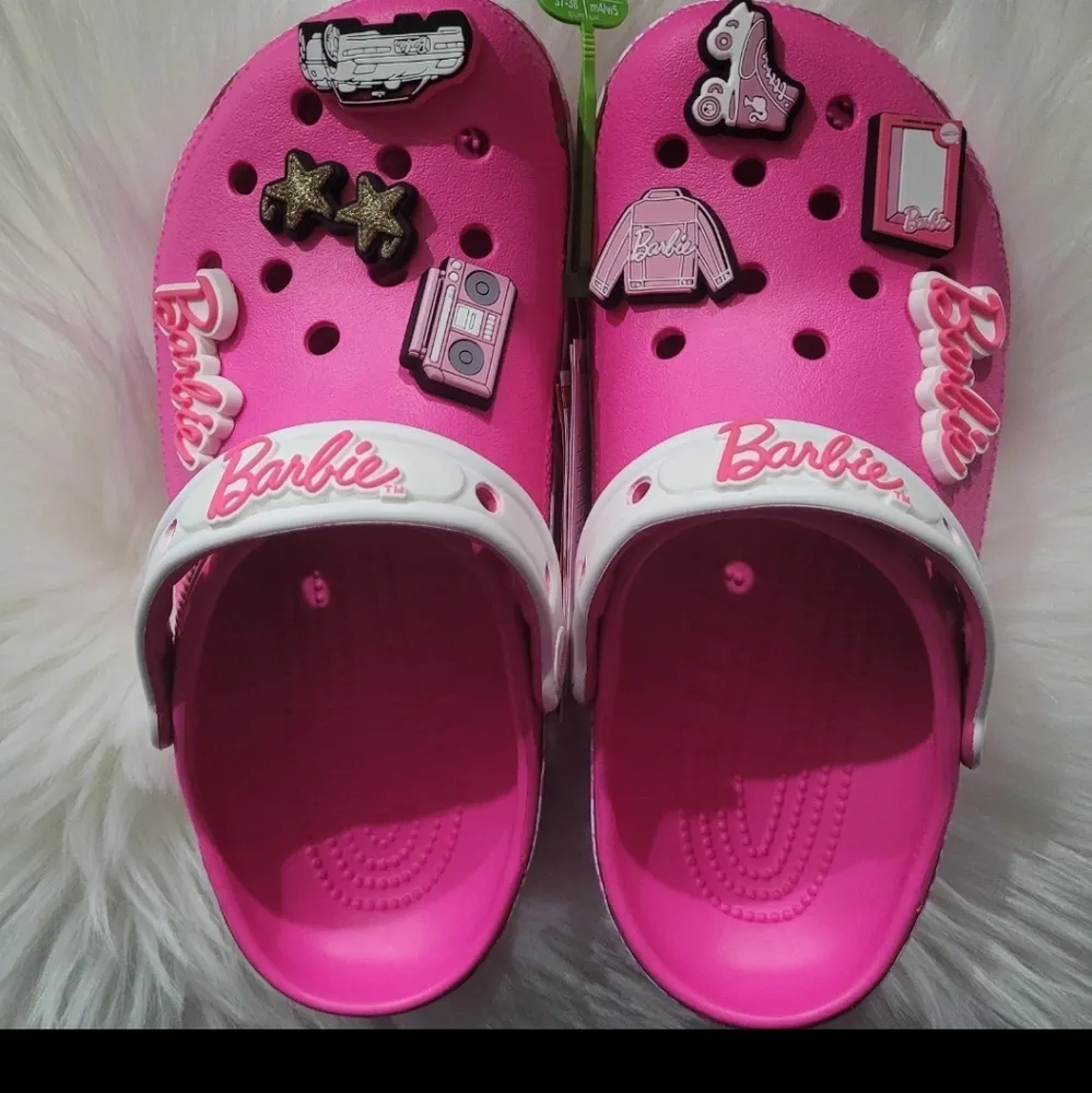 NEW Pink Crocs Size 7 - Image 2