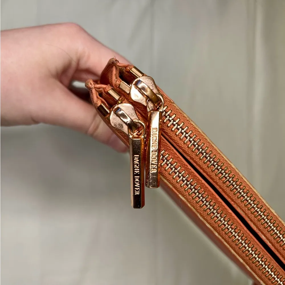 Dagne Dover Essentials Clutch Wallet Wristlet in Sienna Color - Image 6