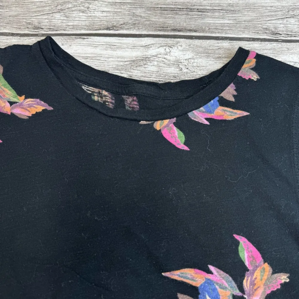 ANA A New Day Women's Twist Front Black Multicolor Floral Tank Top M Med Medium - Image 3