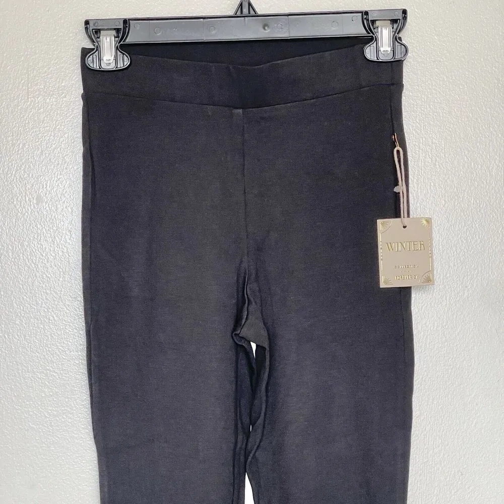 Forever 21 Womens Leggings Size Small High Waist Heel Elastic Yoga Black Stretch - Image 13