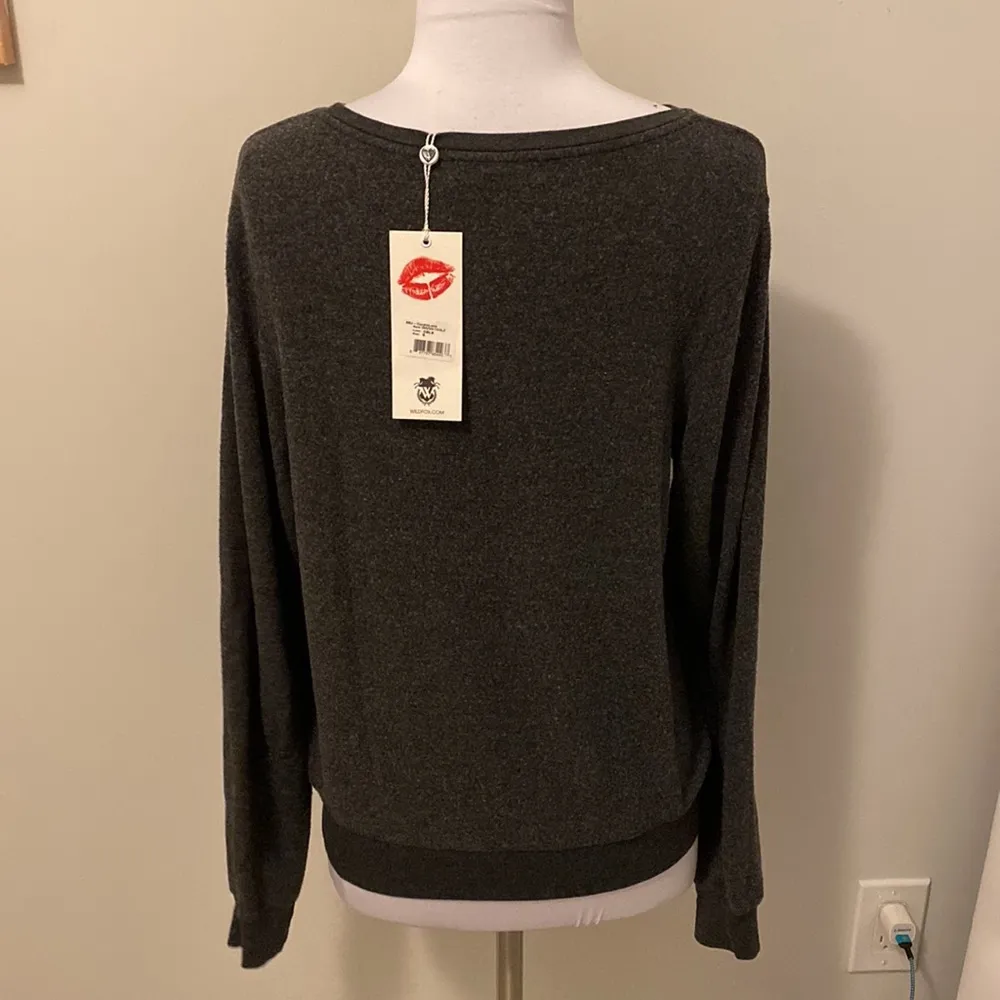 Wildfox Cozy In Love Baggy Beach Jumper Sweatshirt - Image 4