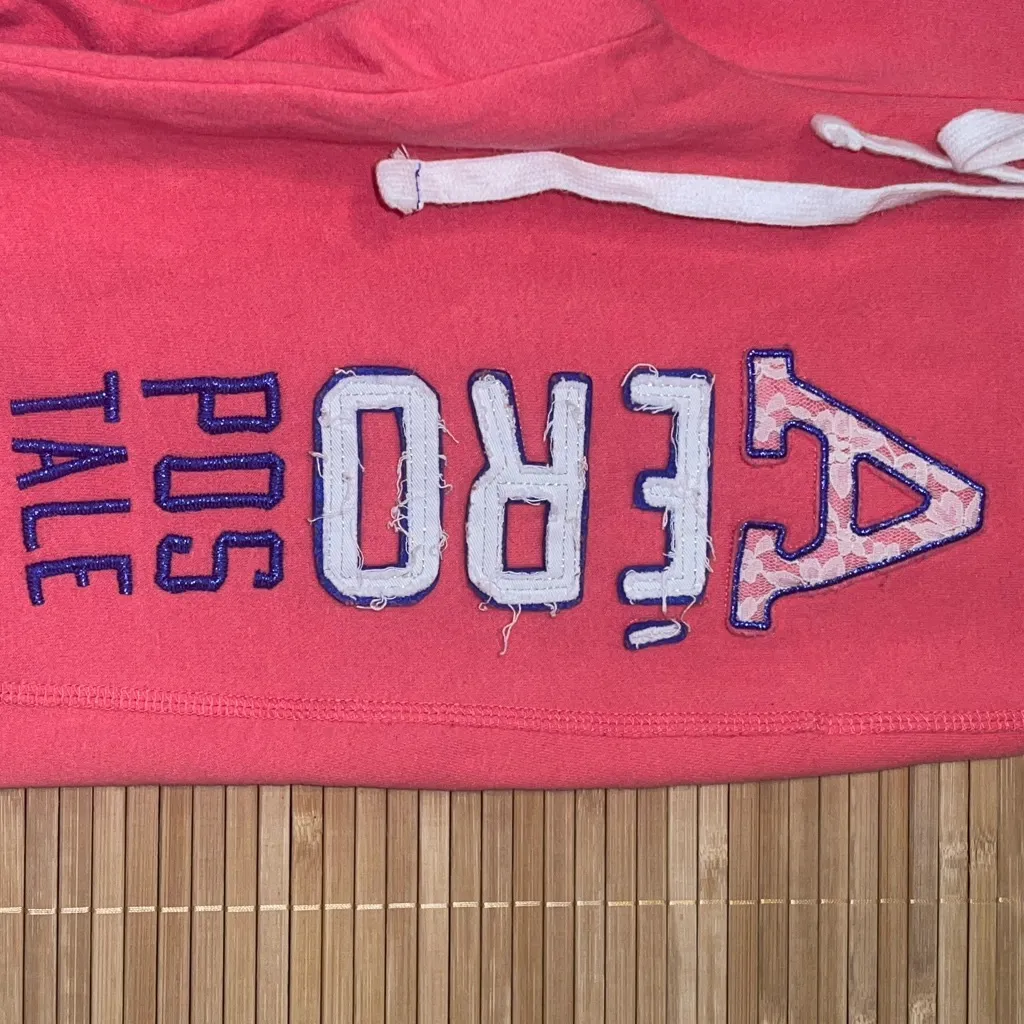 Aeropostale pink capri sweatpants joggers Y2K woman’s size small low rise - Image 2