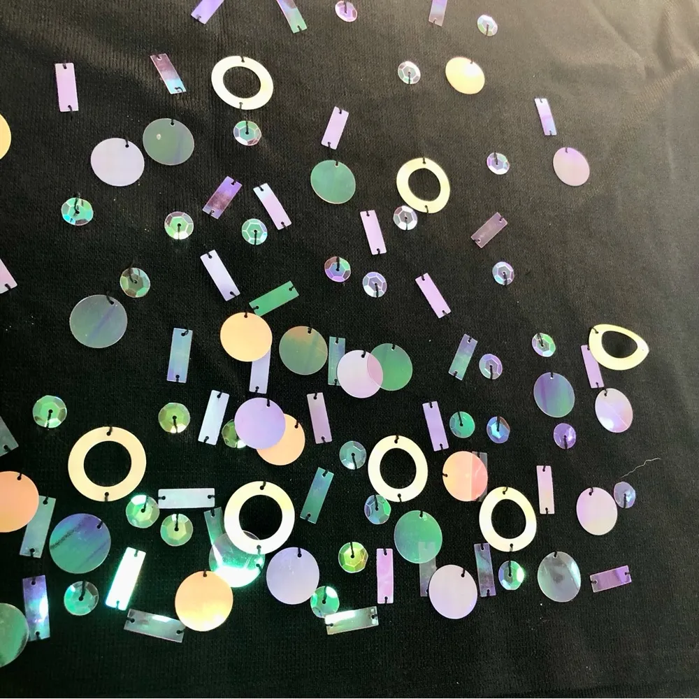 Vintage 80s  Maurice Sasson Paillette Scale Sequin Sleeveless Sweater Tank - Image 3