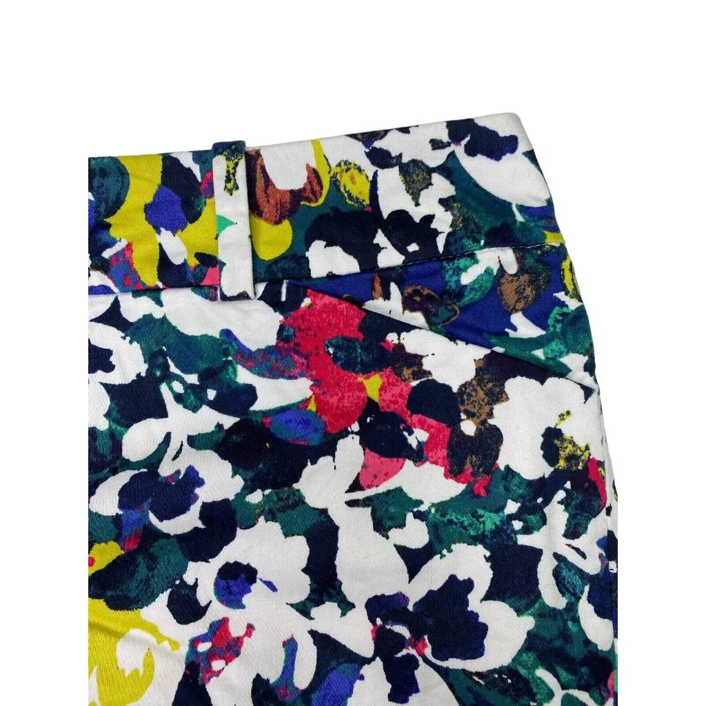 Ann Taylor‎ Petite Womens Floral Shorts Size 8P Multicolor Spring Summer - Image 2
